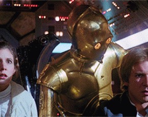 Gif of Han Solo saying "Never tell me the odds!"